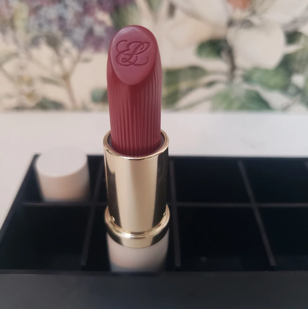 Lipstic Organizer & Rebellious Rose 420 Lipstick Estee Lauder